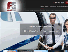 Tablet Screenshot of flightexec.com